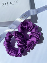 BLACK silk hair band