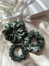 EMERALD silk hair band 