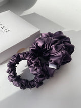 DARK PURPLE šilkinė plaukų gumytė