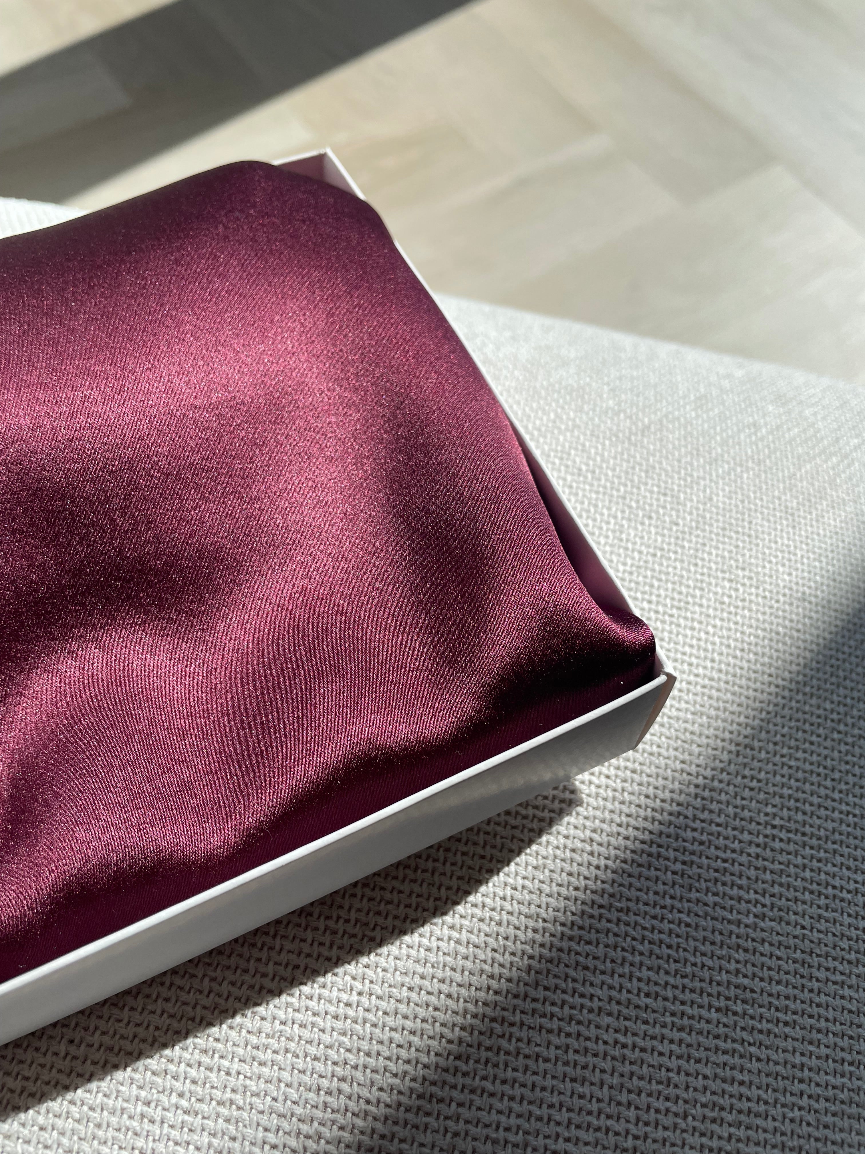 GRAY silk pillowcase