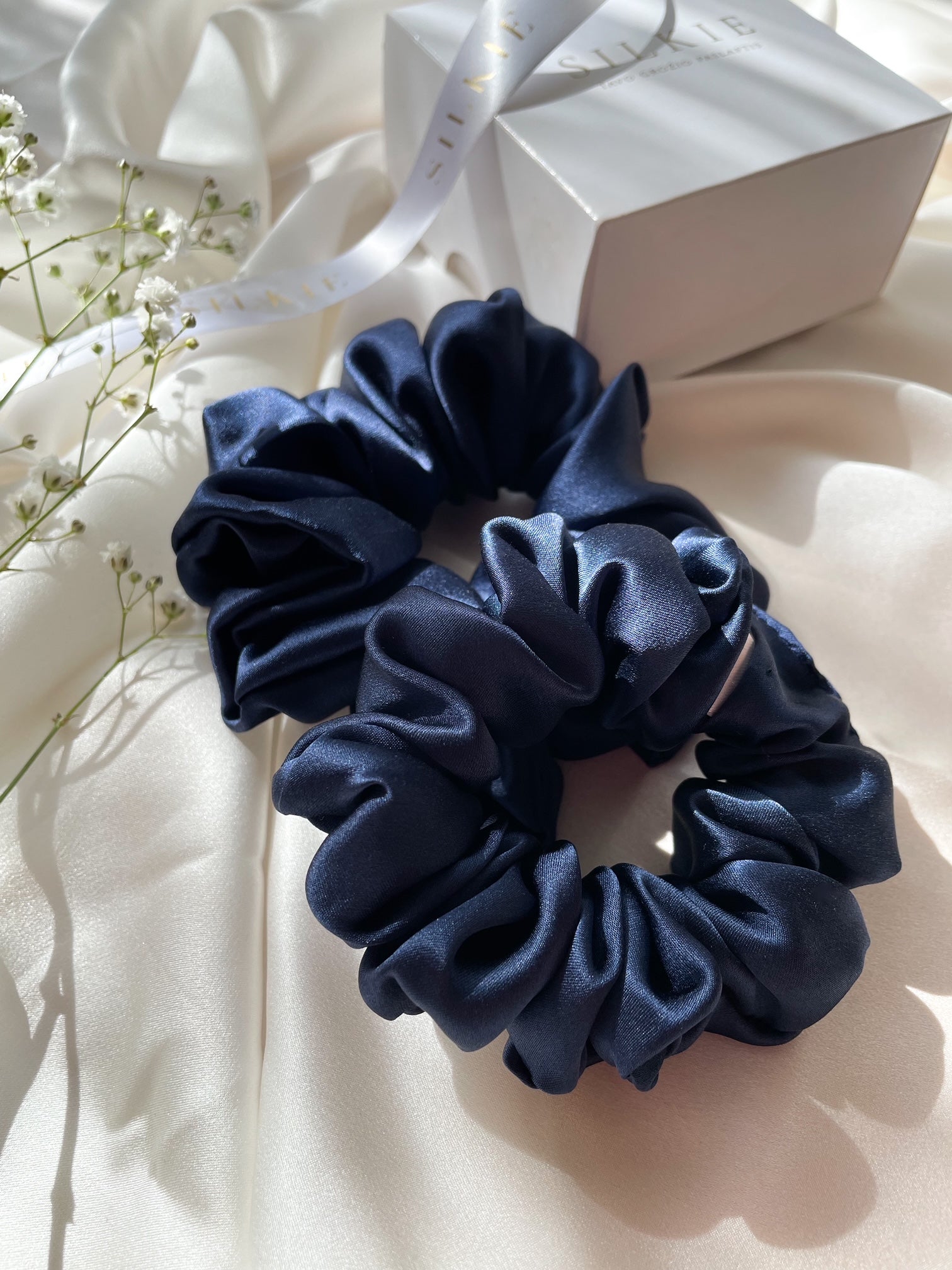 MIDNIGHT silk hair band 