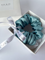 ICE BLUE silk elastic band 
