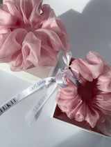 SWEET PINK silk organza elastic 