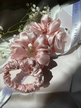 DUSTY PINK silk hair band 