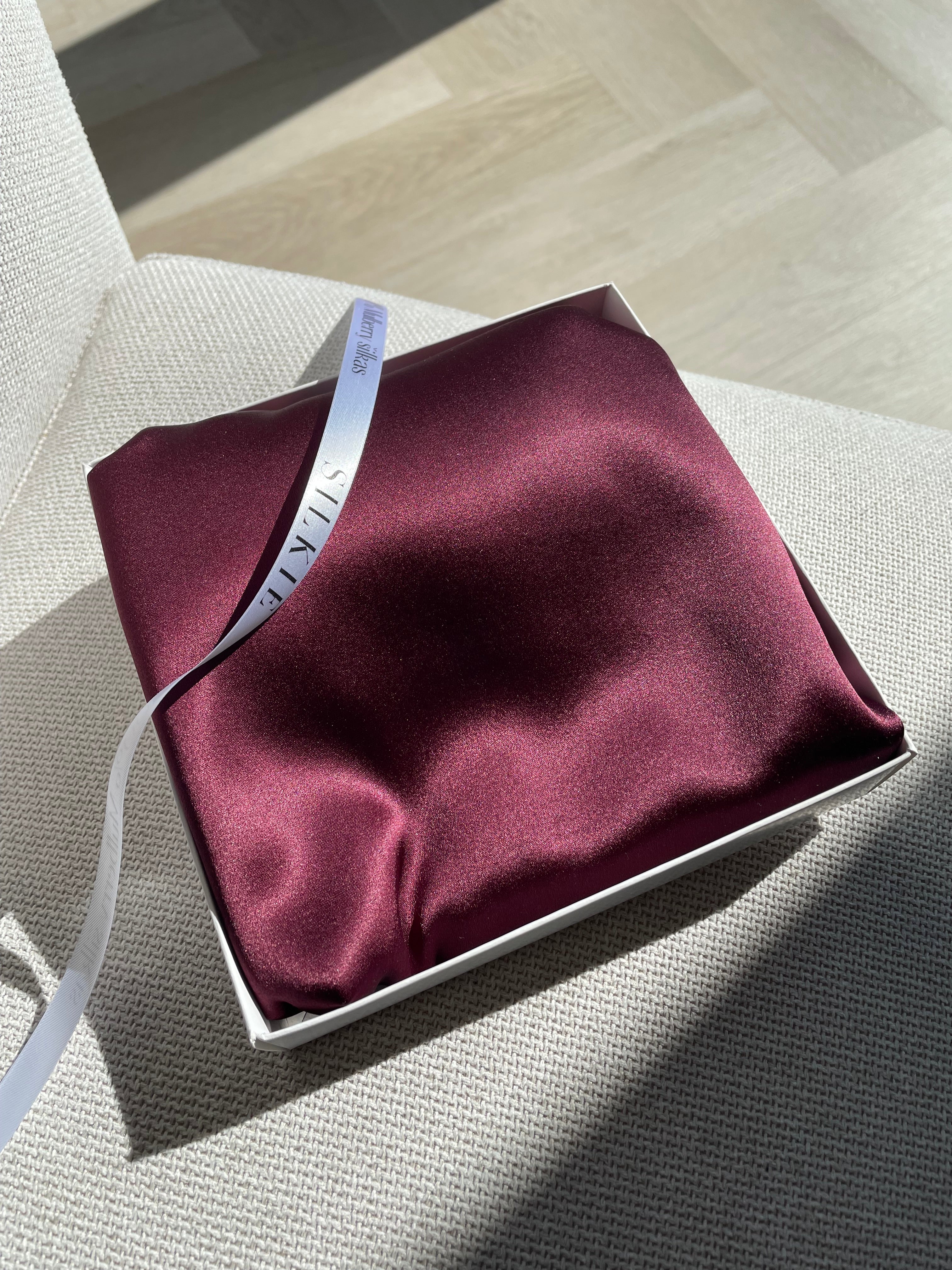 GRAY silk pillowcase