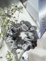 GRAY silk hair band 