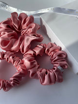 PEACHY PINK silk hair band 