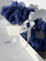 DENIM silk organza elastic