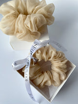 CAFE CREAM silk organza elastic 