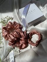 ROSE GOLD silk hair band 