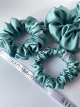 ICE BLUE silk elastic band 
