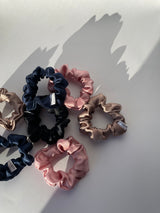 MINI Silk Hair Scrunchies Set 