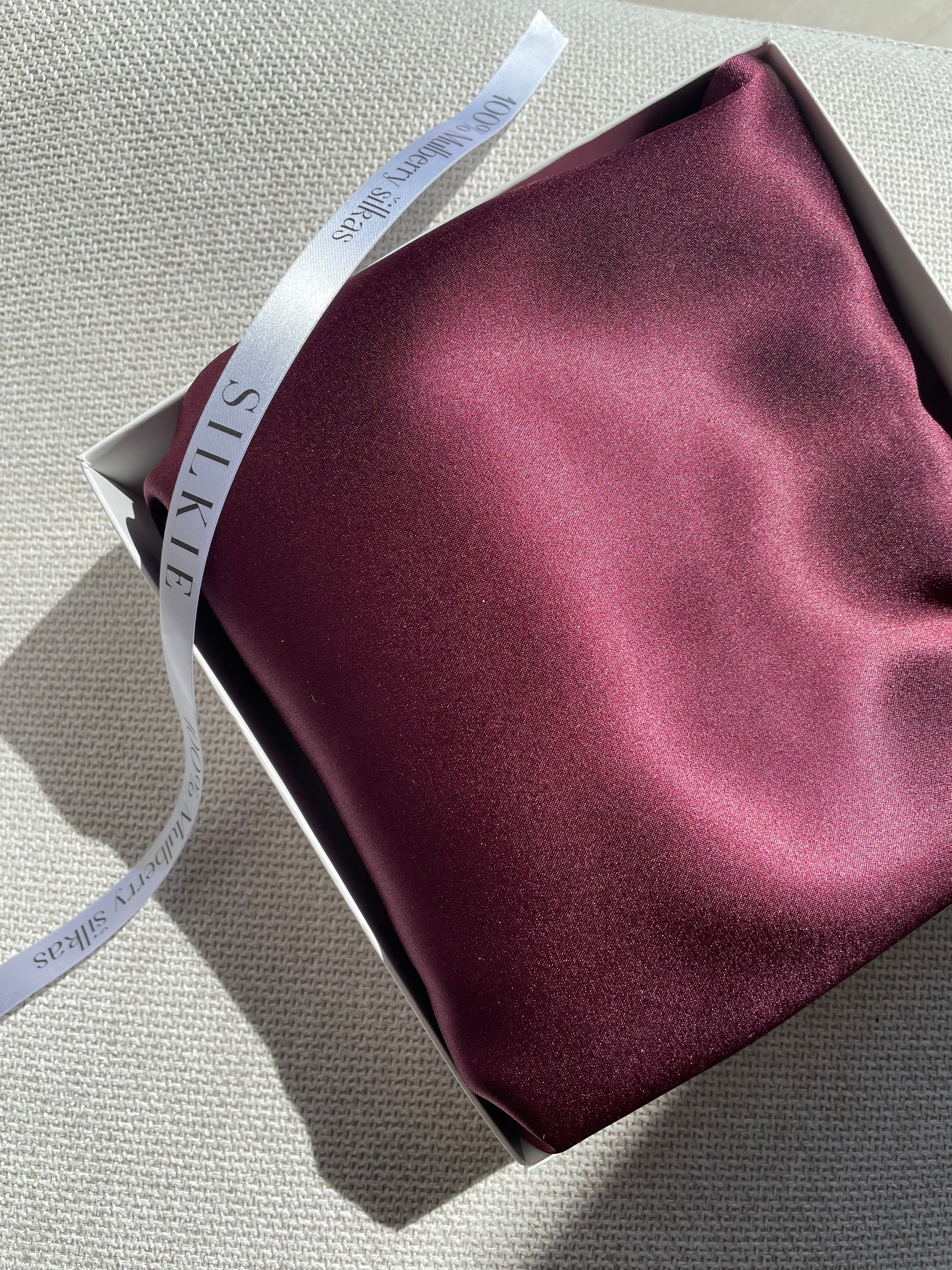 GRAY silk pillowcase