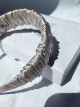 MILKY silk hair bow