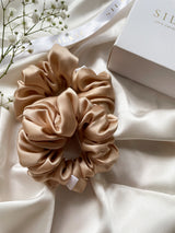 CREAM silk hair band 
