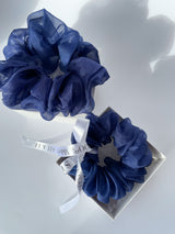 DENIM silk organza elastic