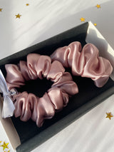 DUSTY PINK šilkinis segtukas ir M dydžio gumytė