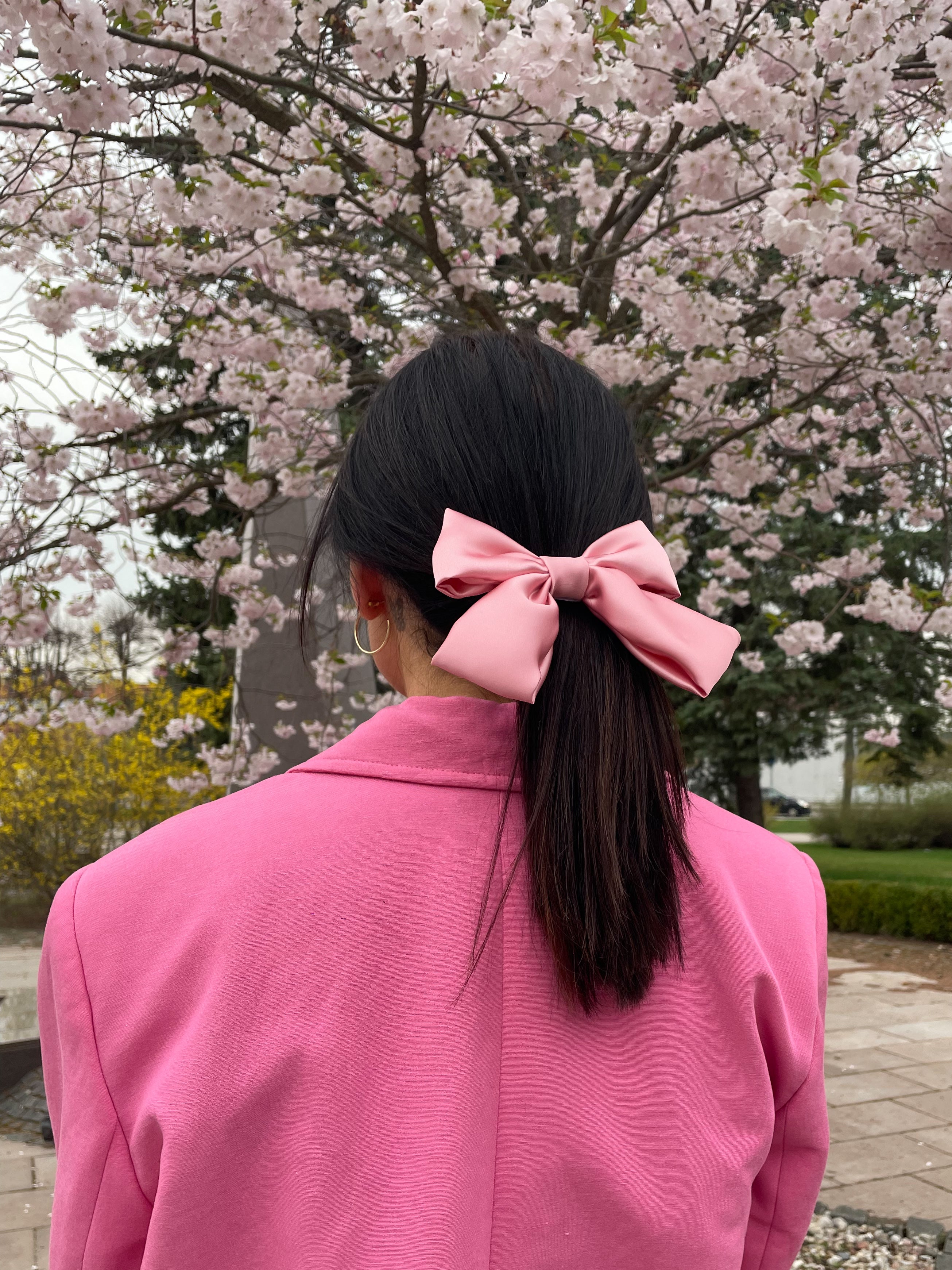PEACHY PINK šilkinis kaspinas